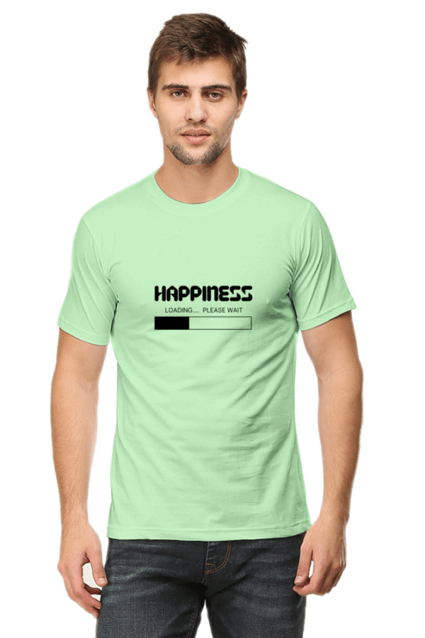 Happiness Loading Round Neck T-Shirt