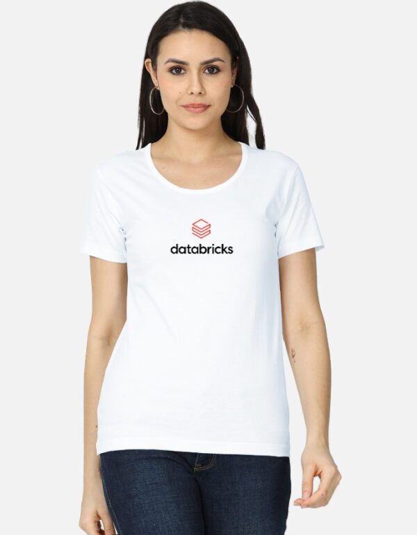 Round Neck Women’s ‘Databricks’ T-Shirt – Smart, Stylish & Perfect for Data-Driven Minds!