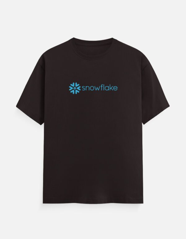 Round Neck Men’s ‘Snowflake’ T-Shirt – Cool, Clean & Built for Data Enthusiasts!