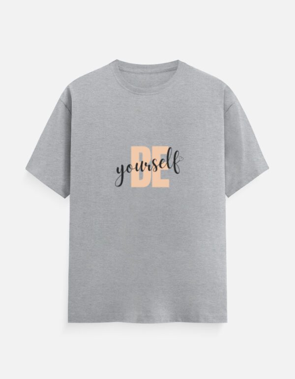 Round Neck Men’s ‘Be Yourself’ T-Shirt – Express Confidence and Comfort!