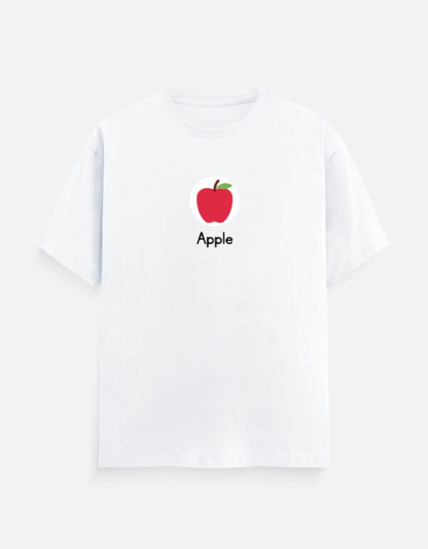 Round Neck Men’s “Apple” T-Shirt – Clean Design and Everyday Comfort!