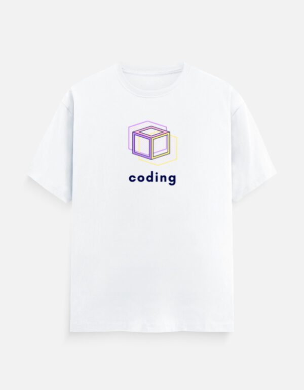 Round Neck Men’s ‘Coding’ T-Shirt – Stay Inspired and Code in Comfort!