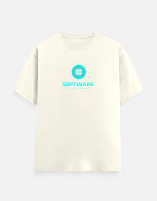 Round Neck Men’s ‘Software Development’ T-Shirt – Stay Inspired and Code with Confidence!