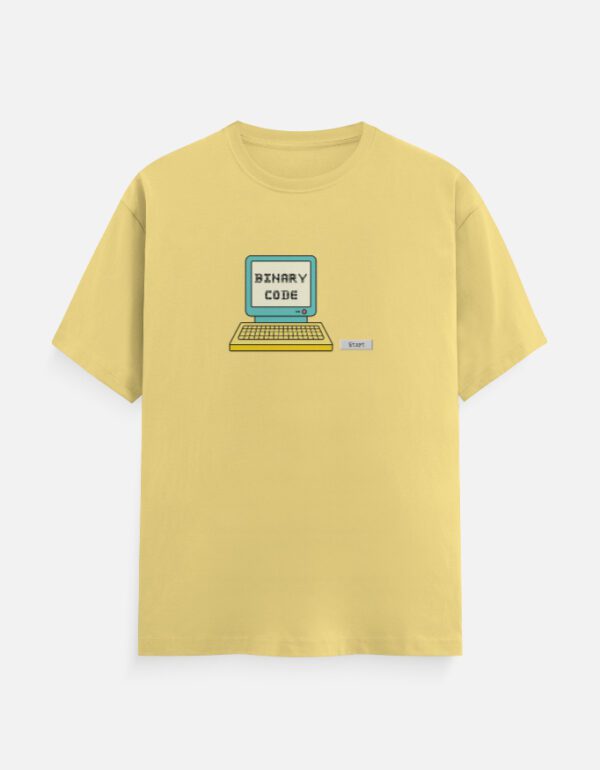 Round Neck Men’s ‘Binary Code’ T-Shirt – Geek-Friendly, Stylish & Ultra Comfortable!