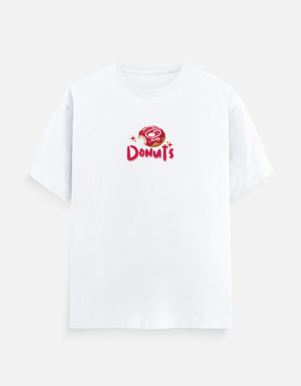 Round Neck Men’s “Donuts” T-Shirt – Fun Design with Everyday Comfort!